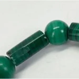 14k Yellow Gold Bujukan Beads Bracelet. SKU: TB4912Y4JMA  Lovely Fine 14K Yellow Gold Malachite Bracelet display picture 1